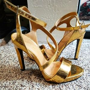 Zara Gold 6.5 Heels